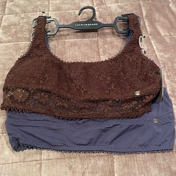 Lucky Brand Bralette 2 Pack Size Medium - Picture 1 of 11